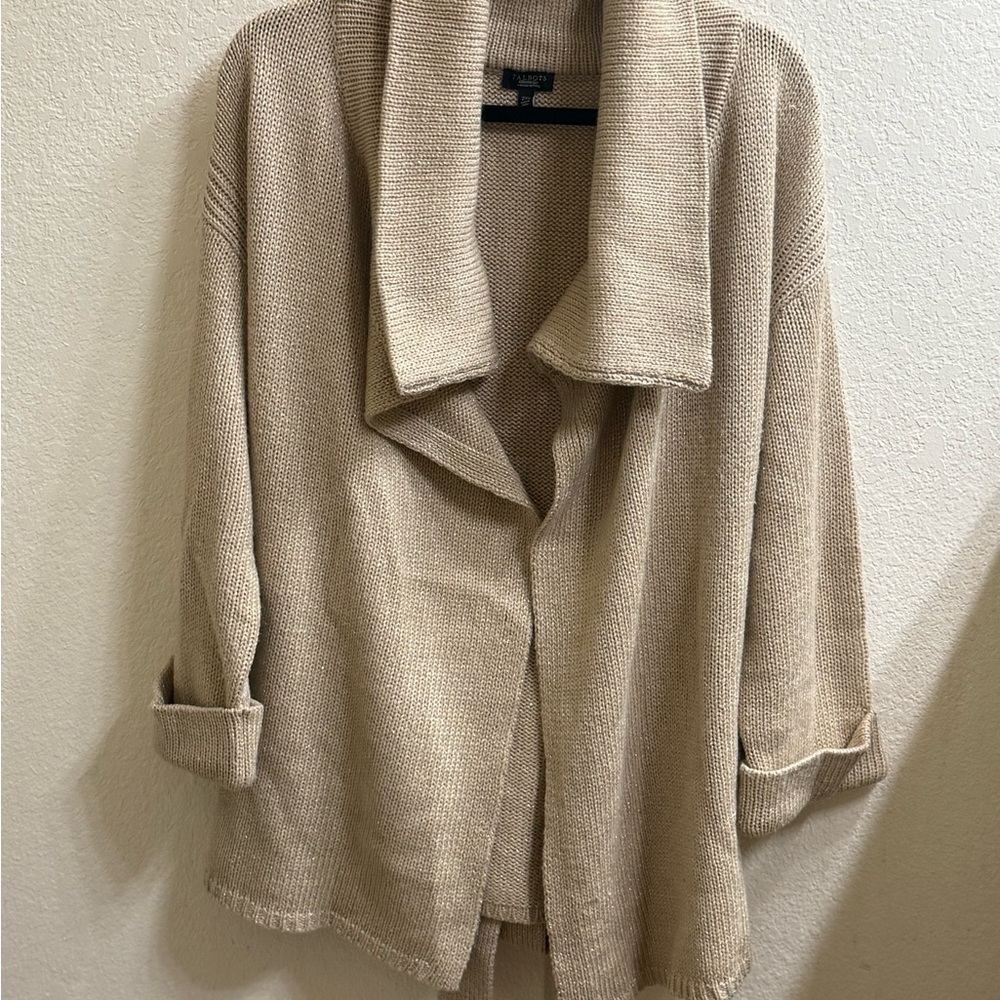 Talbots Women's Cardigan in Tan